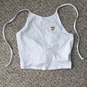 New Pacsun White Halter Crop Top, Super Cute!